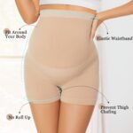Diawsome Womens Seamless Maternity Boyshort Underwear Over Bump, Pregnancy High Waisted Shapewear Panties for Support Belly - Image 3