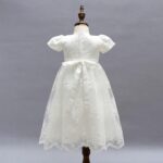 Leideur Baby Long Christening Gowns White Baptism Dress Special Occasion Dresses for Girls Birthday - Image 3