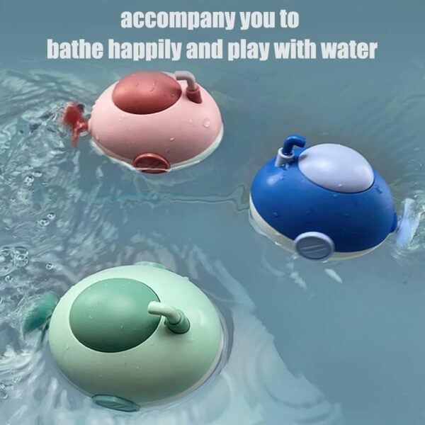 BYNYXI Baby Water Toy Bath Toy, Underwater Bathtub Toy Mechanical Cartoon for Toddlers Cute Boat Clearance Toys for Children Boys Girls 1 2 3 Years Old - Image 4