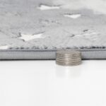 Glow in The Dark Floor Round Mats Luminous Area Rug Soft Decorative Play Mat for Kids Anti-Slip Living Room Rug Carpets for Bedroom Home Nursery Playground Decoration (Stars Moon,60cm) - Image 5