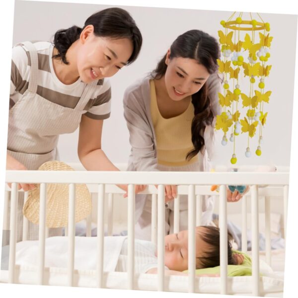 VICASKY 2pcs Butterfly Ornament Mobile Hanging Pendants Coupler Ceiling Fans Electric Fan Ceiling Fans Cleaning Supplies Barbell Girl Decoration Wristband Decoration Mini Hairball - Image 6