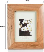 Personalised 5"x7" Oak Photo Frame With Stand- Laser Engraved with Your Custom Text - Image 6