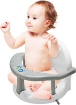 Baby Bath Seat Sit Up | Anti-Slip Baby Bath Chair | Cute Wraparound Baby Bath Chair | Foldable Baby Bathtub Seat Support with Strong Suction Cup for 6-18 Months Kids, 32x28x32cm - Image 4