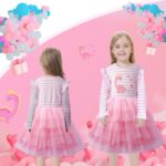 VASCHY Butterfly Dress for Girls, Cute Girls Sequin Tulle Ruffle Sleeve Princess Outfit Party Clothes,Toddler/Little/Big Kid Girls Clothing Size 5T - Image 7