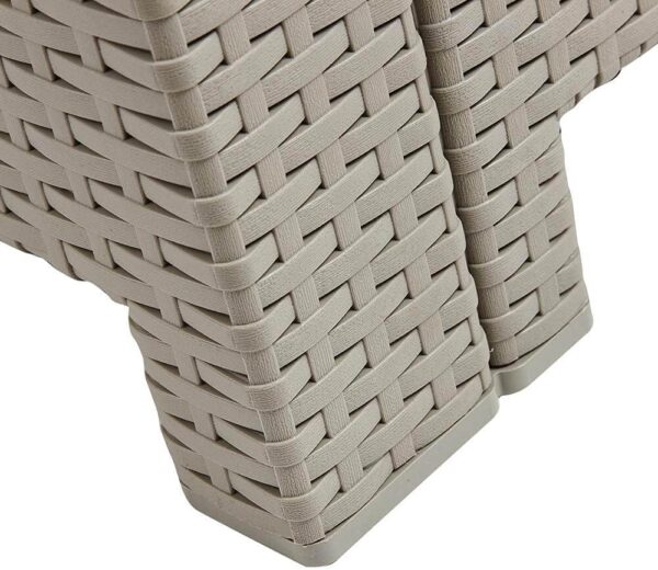 Trueshopping Rattan Armchair Garden Furniture Chair in Grey with Cushion Outdoor Furniture for Patio, Conservatory, Home & Decking Single 1 Seater Chairs - Image 4