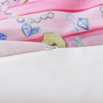 Bonhause Mermaid Tail Cushion Covers 45 x 45 cm Starfish Seashell Decorative Throw Pillow Covers Pink Purple Pillowcases for Kids Girls Bedroom Nursery Room Home Decor Set of 2 - Image 5