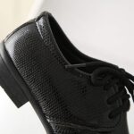 Children's Shoes Boys Suit Shoes Wedding Shoes Performance Leather Shoes British Style for Children Casual Shoes Boys Kids Baby Shoes Uniform Shoes Kids Low Shoe Lacing Leather Shoes, black, 36 EU - Image 8