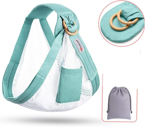 WATIIFUFU Carrier Sling Lactation Feature Cotton Baby Sling for 0-36 Months Old Comfortable Shoulder Support Breathable Soft for Baby's Safety - Image 5