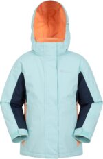 Mountain Warehouse Honey Kids Ski Jacket - Snowproof, Fleece Lined Snow Coat with Hood - Boys and Girls Winter Warm Skiing, Snowboarding & Outdoors