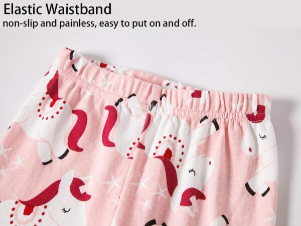 TEDD Girls Christmas Pyjamas Set Toddler Clothes Sleepwear Animal Printed Nightwear Winter Long Sleeve Pjs 2 Piece Outfit Xmas Gift for Kids - Image 4