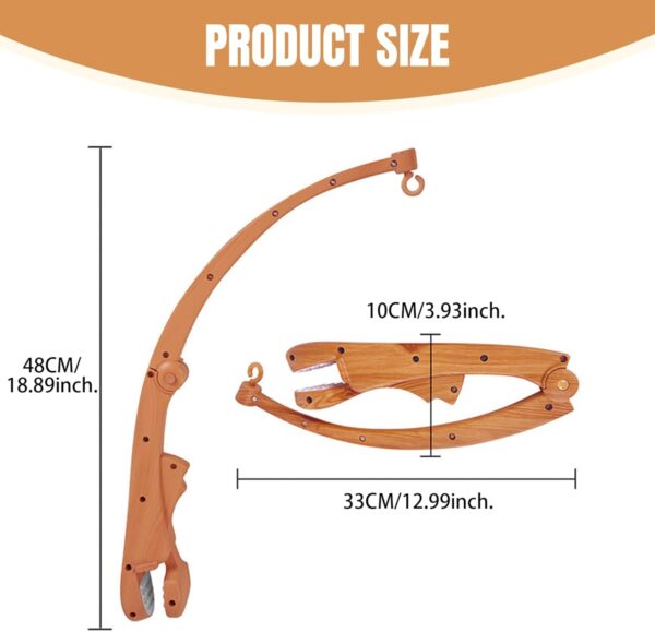 Obelunrp Baby Crib Claw Mobile Bed Bell Holder| Baby Crib Claw,Mobile Bed Bell Holder,DIY Toy Decoration Hanging Arm,Mount for Mobile Hanging,Baby Crib Attachment for Nursery Decor - Image 4
