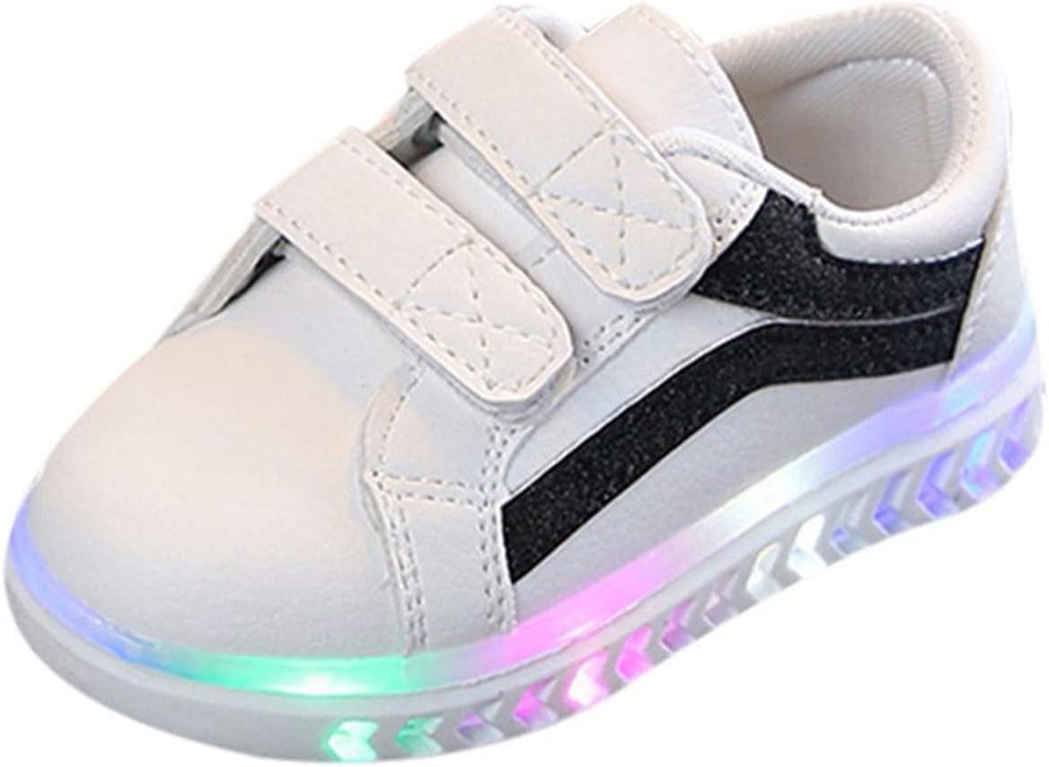 61CmvxUCZ0L._AC_SL1500_.jpg Light Up Soft Sole Sneaker for Toddler Baby Girls Open Toe Led First Walking Sport Shoes Outdoor Non Slip Athletic Shoes Girls Light Up Shoes Toddler Shoes Kids Girl - Image 1