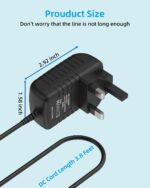 Sidlyrise AC/DC Adapter Charger Compatible with Joie Serina Swivel Swing Hip Hop Baby Soother Power - Image 3