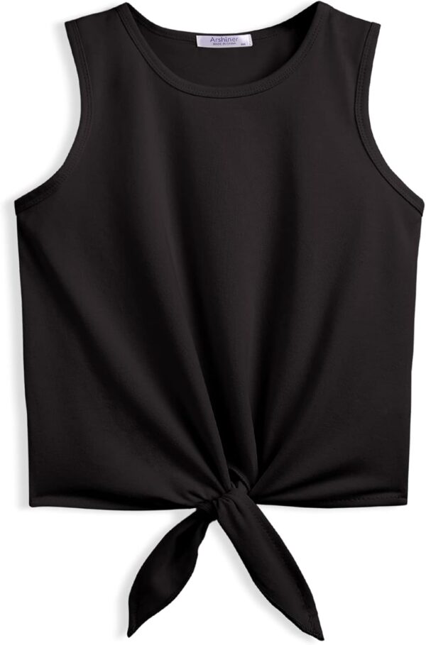 Arshiner Girls Tank Tops with Shorts Set Kids Summer Clothing Sets Casual Fashion Sleeveless T-shirts Outfits for Girls - Image 2