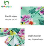 upandfast Baby Girls Swimsuit Baby Swimming Costume UV Baby Girls' Swimwear with Snap Bottom UPF 50+ Sun Protection - Image 3