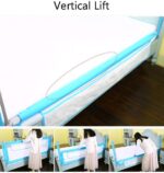 KISYHOLG Sturdy Bed Rail With Storage Bag, Extra Long Mesh Crib Rail For Toddlers, Vertical Lifting Infants Safety Guardrail - Image 7