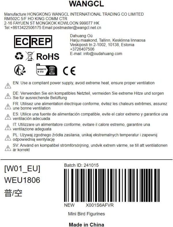 WANGCL 12 pcs Mini Bird Figurines Miniature Birds Playset Kids Educational Toys for Fairy Garden Home Decor - Image 13