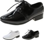 Baby Girl Shoes Non Slip Soft Sole PU Leather Dress Up Shoes Sparkly Princess Mary Jane Shoes Christening Shoes - Image 2