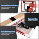 OSDUE Mini Basketball Hoop, Basketball Hoop for Kids, Indoor Basketball Hoop Toys with Net, 3 Balls, Air Pump, Electronic Scoreboard, for Door Bedroom Outdoor Mini Hoop Games Sport Toys Gifts-B - Image 3