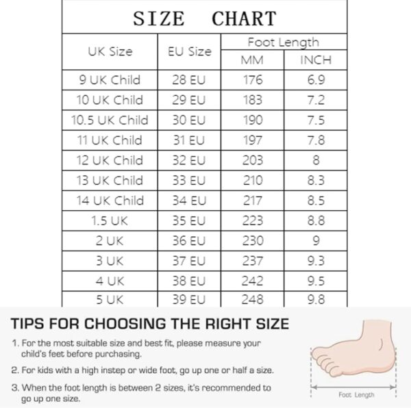 Hixingo Boys Trainers Kids Trainers Girls Trainers Rainbow Breathable Tennis Shoes Athletic Walking Shoes Lightweight Sneakers for 7-12 Years Little Kid/Big Kid - Image 2