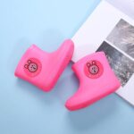 Toddler Soft Sole Rubber Rain Boots Baby Boys Girls 𝗪aterproof Lightweight Cozy Rain Shoes Booties Outdoor Flat Shoes Baby Girl Winter Boots Size 4 Baby Snow Boots 12 Months (Pink, 2-3 Years) - Image 2