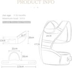 SONARIN 3 in 1 Multifunction Hipseat Baby Carrier,Ergonomic,Mummy Bag,100% Cotton,Breathable mesh Backing,Adapted to Your Child's Growing,Cozy & Soothing for Babies(Green) - Image 6