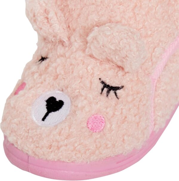 Kids Teddy Bear Slipper Booties Infants Slipper Boots Fleece First Walking House Nursery Shoes - Image 2