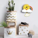Wall Clock Silent Non-Ticking Clocks for Office Kitchen Living Room,Cute 3D Wall Clock Decorative Sun Clouds and Rainbow Wall Clocks Silent Non Ticking for Kids Bedroom Nursery Living Room Home - Image 6