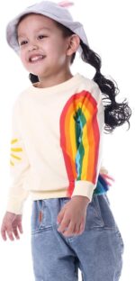 HahaNice Kids Clothes Girls Long Sleeve Tops Rainbow Jumper 18 Months-6 Years - Image 2