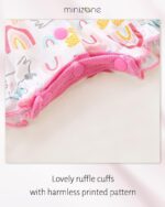 Minizone Baby Girls Pyjama Summer, Short Sleeve Romper Cotton Bodysuit 0-12 Months - Image 5