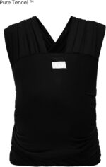 Gaia Baby Wrap | Newborn - 15Kg | Premium Supersoft Tencel Fabric | Certified Hip Healthy | Ebony - Image 7