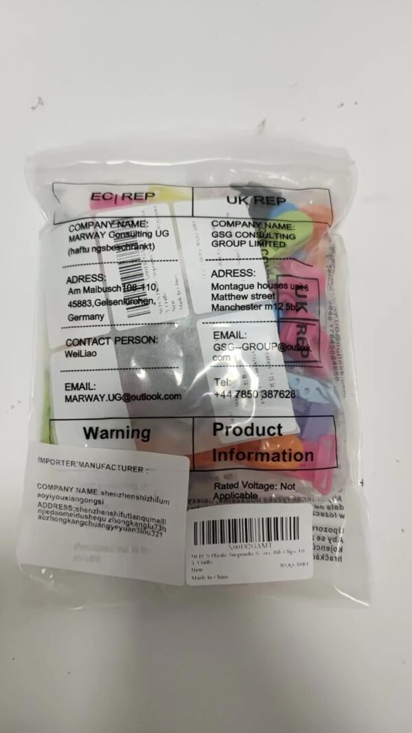 50 PCS Plastic Suspender Snap Pacifier Clip Pacifier Strap Holder Color Plastic Pacifier Suspender Clips for Baby Pacifiers, Bib Clips, DIY Crafts - Image 9