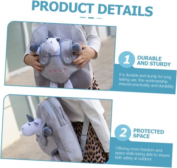 Hohopeti Backpacks Cartoon for Kids Toddler Backpack Leash Anti Lost Small Backpack with Safety - Image 2