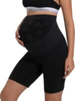 INNERSY Womens Maternity Shorts Over Bump High Waist Anti Chafing Pregnancy Shapewear for Under Dresses