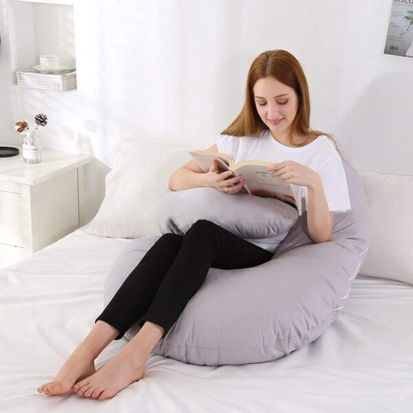 Pregnancy Pillows for Sleeping Full Body Pillow C-Shaped Pregnancy Pillow Maternity Side Sleeping Pillow Support for Back Hips Legs Belly for Maternity Women - Image 5