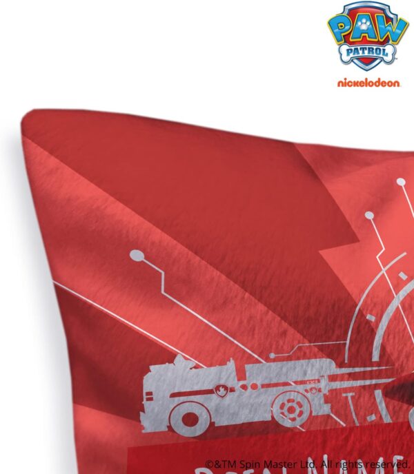 PICANOVA – PAW Patrol Marshall Cushion with Name 30x30 cm – Kids' Personalized Cushion – Decorative Pillow with Filling and Pillowcase – Throw Pillow with Name – Children's Cushion with Dog Cartoon - Image 2