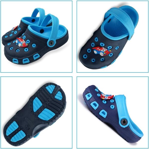 Kids Clogs for Girls and Boys Non-Slip Garden Shoes Slip-on Sandals Beach Pool Shower Slippers Surf Clogs for Children Toddler - Image 2