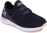 Nautica Kids Youth Sneaker Athletic Slip-On Bungee Running Shoes Boy - Girl Little Kid-Big Kid-Neave Molded-Red Mono Black