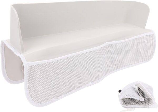 Bathtub Splash Guard Kids, Play Shelf Area Toy Tray Caddy Holder, Splash Proof Bathtub Water Guards Shelf, Storage Suction Cups Attach to Bath Tub for Toddlers Kids Baby - Image 9