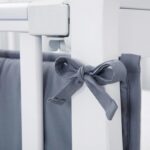 ohfruit Crib Rail Covers 52” Long Panel & 27” Short Panel Protect Your Baby's Crib Prevent Collisions Solid Color Heightened Crib Rail Covers White - Image 6