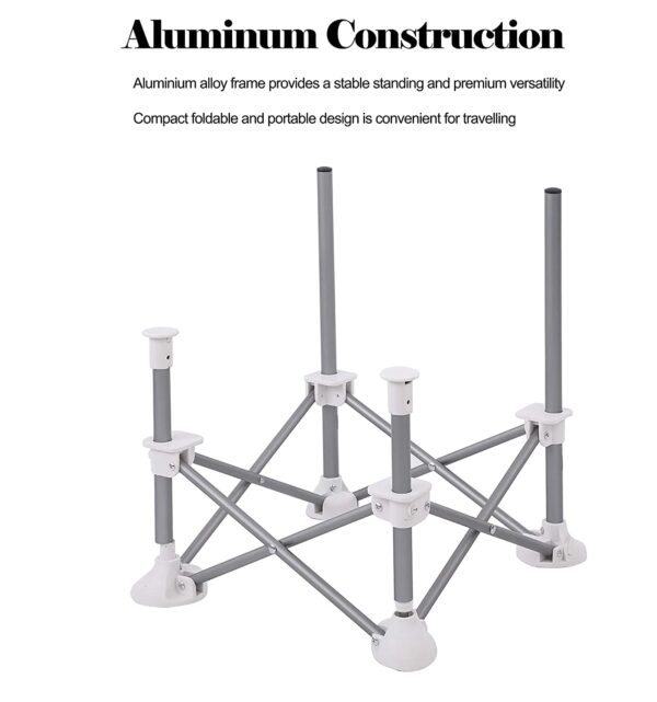 PandaEar Portable Baby Seat Travel| Compact Fold with Straps for Indoor/Outdoor Use| Great for Camping, Beach, Lawn |Toddlers, Kids, Boys, Girls (Grey) - Image 6