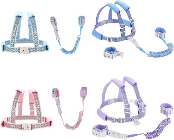 Baby Boy Girls Not Lost Harness Adjustable Leash Toddler Leash Wristband Belt with Lock for Secure Family Outings - Image 5