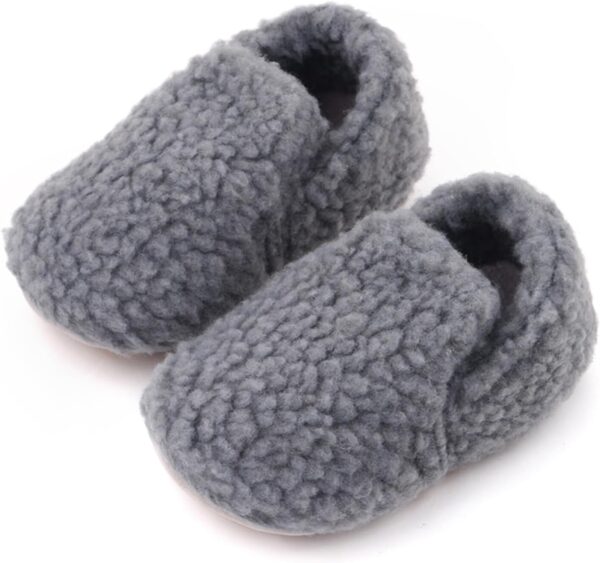 Maeau Baby Boys Girls Lightweight House Slippers Winter Warm Fleece House Shoes Winter Anti-Slip First Walking Shoes Prewalker Boots - Image 6