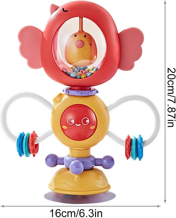 Newborns Baby Toys Wrist Rattle - High Chair Suction Toy, Suction Base Cup Toy | Sensory Activity Center Developmental Toys with Early Development Baby Toys, Sensory Teether Baby Toys - Image 7