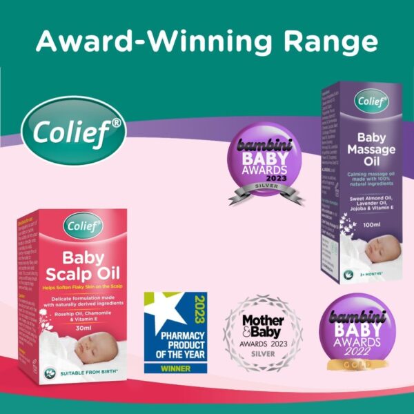 Colief Baby Massage Giftable Bundle for Babies - Baby Scalp Oil - 30ml + Colief Baby Massage Oil 100ml- Soothing Moisturising Oil for Baby Scalp and Skin - Image 2