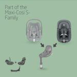 Maxi-Cosi Pearl S i-Size, Baby Car Seat, 3 Months - 4 Years, max. 18 kg, 61 - 105 cm, Toddler Car Seat, 5 Recline Positions, Easy-in Harness Hooks, G-CELL Side Impact Protection, Tonal Graphite - Image 7