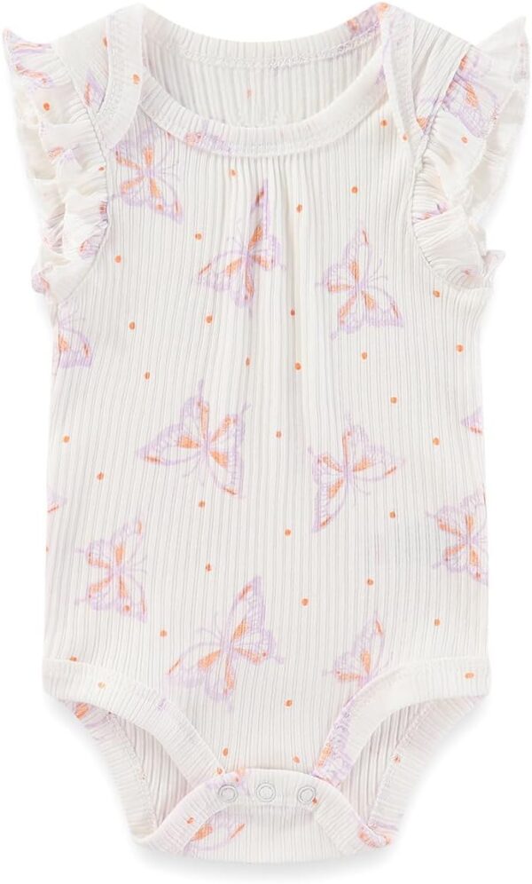 MAMIMAKA Newborn Baby Short Sleeve Bodysuits Cotton One-Piece Baby Boy Girl Clothes 5-Pack - Image 2