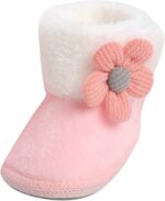 Baby Booties Boy Clearance Winter Warm Snow Boots Infant Soft Sole Crib Pram Prewalker Fleece Crib Shoes Warm Boots Anti-Skid Sole Ankle Premium Booties