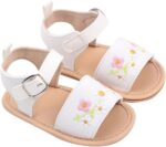 Infant Toddler Boys Girls Sandals Baby Walking Shoes Soft Soled Flower Embroidered Baby Shoes Breathable Sandals Non Slip Summer Casual Sandals - Image 2