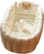 Portable Bathing Tub, Inflatable Bathtub Toddler, Portable Toddler Bath Tub, Foldable Non-Slip Travel Baby Bath, Travel Baby Bath, Inflatable Baby Bath, Baby Bath Tub - Image 9